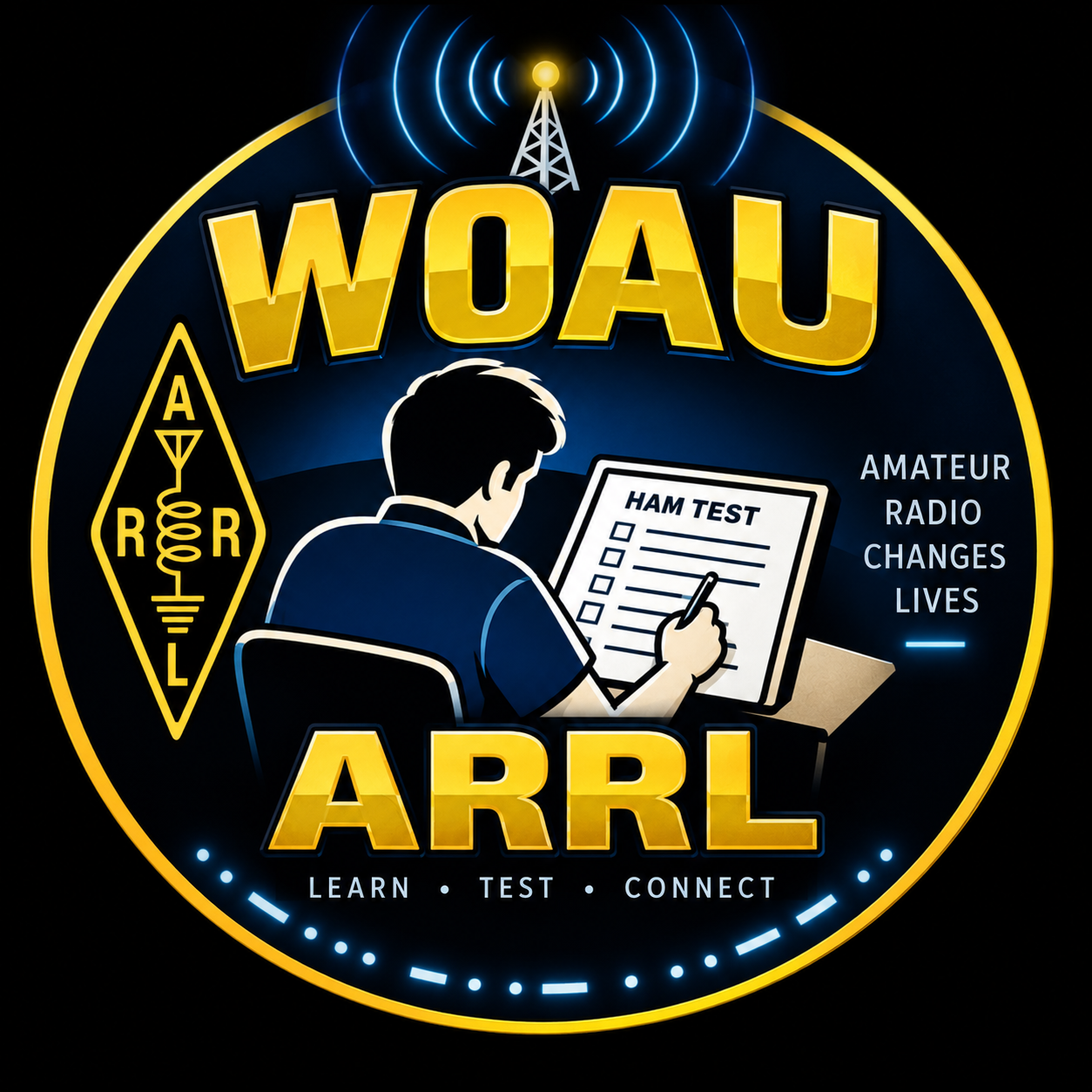 W0AU ARRL amateur radio testing - learn, test, connect