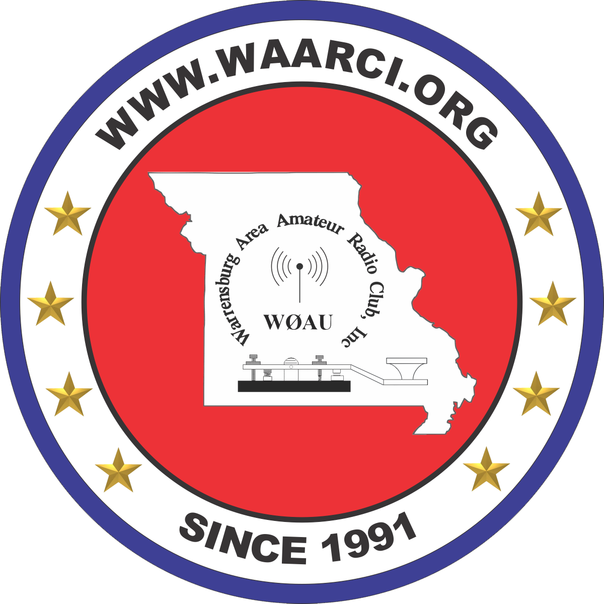 WAARCI circular club patch